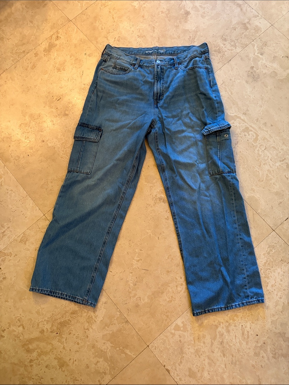 Women’s Blue Ski-Hi Wide Leg Pants
